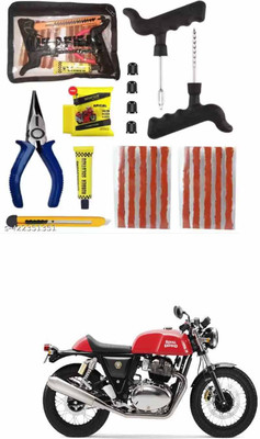 APICAL New Puncture Repair Tool Kit With (Storage Bag ) For Continental GT 650 Tubeless Tyre Puncture Repair Kit