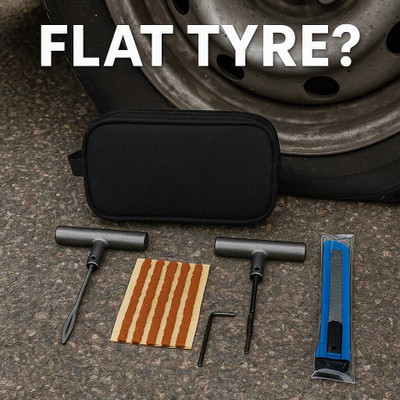 LIFESHIELD Tubeless tyre puncture repair kit with 5 free strips for car bike suv truck Tubeless Tyre Puncture Repair Kit