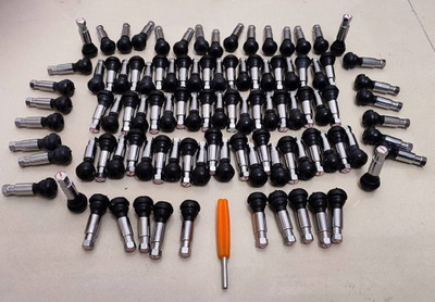 PRIDE TR-414 Chrome Tubeless Valve Tubeless Tyre Puncture Repair Kit