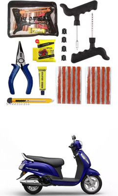 APICAL Puncture Repair Tool Kit With (Storage Bag ) For Access Tubeless Tyre Puncture Repair Kit