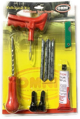 PRIDE Omni Tubeless Tyre Puncture Repair Kit Easy to Use of Instant Parmanent Repair Tubeless Tyre Puncture Repair Kit
