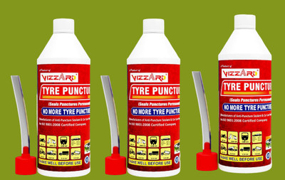 New Face HHF Tubeless Tyre Sealant And_BB001_Instantly Seals Tubeless Pack Of 3 Tubeless Tyre Puncture Repair Kit