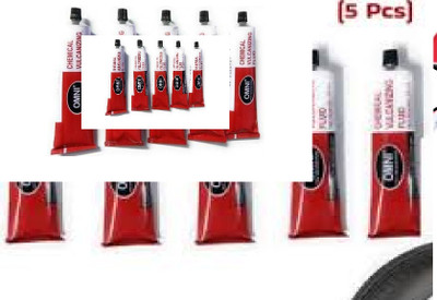 PRIDE 5 Pcs OMNI CVF Adhesive/ Solution Tire & Tube Tubed Tyre Puncture Repair Kit Tubeless Tyre Puncture Repair Kit