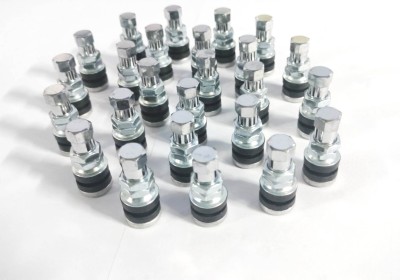 PRIDE Metal Tire Valve Stem TR -161 25 Pcs with Dust Cap for Motorcycle and Bike Tubeless Tyre Puncture Repair Kit