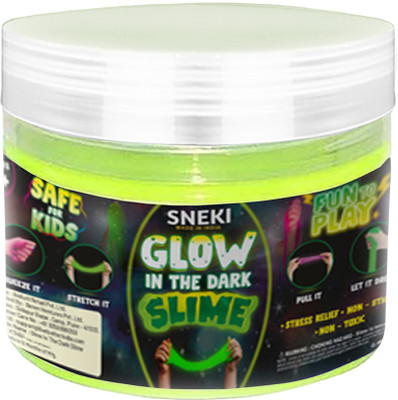 sneki Glow in the Dark Slime Set Kit for Girls Boys Kids