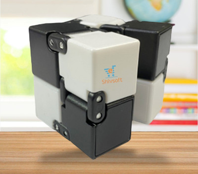 Shivsoft Fidget Cube for Stress Relief Black and White -8758785(1 Pieces)