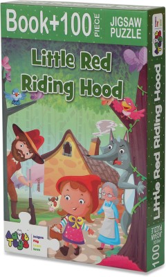 advit toys Little Red Riding Hood-Jigsaw Puzzle (100 Piece+Educational Fun Fact Book Inside(100 Pieces)