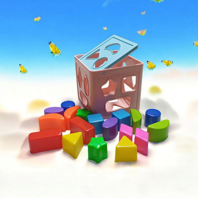 Dorytoys New_Pink Educational Cube with Color Blocks(1 Pieces)