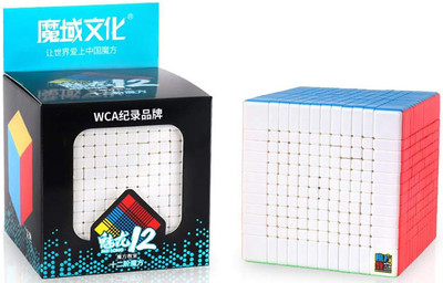 Cuberkart MoYu MFJS 12x12 Cube MoFang Jiaoshi Meilong 12x12x12 Stickerless Speed Cube(1 Pieces)