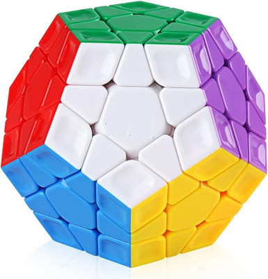 Authfort Megaminx Speed Cube Sculpted Stickerless Pentagonal - Smooth, Fast & Durable(1 Pieces)