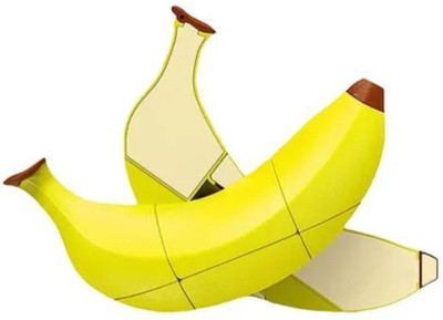 HornFlow Fruit Shape Stickerless Banana Speed Cube 01(1 Pieces)