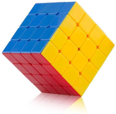 Authfort 4x4x4 Stickerless Magic Rubick Cube with Adjustable Tightness CB37(1 Pieces)