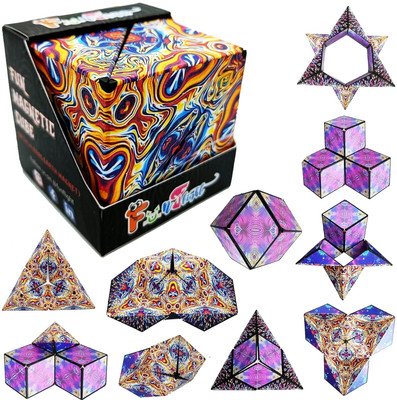 vidhi Enterprise Magic Cube Shape Shifting Puzzle Box - Magnetic Cube Puzzle(1 Pieces)