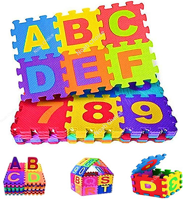 Noah Choice Foam Puzzle Mat for Kids |(A-Z&0-9) Interlocking Alphabets and Numbers(36 Pieces)
