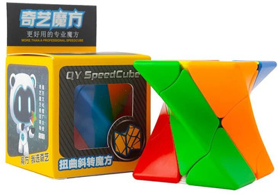 Cuberkart QiYi Twisty Skewb Cube Lite – Shape Mod, Compact, Advanced Challenge Puzzle(1 Pieces)