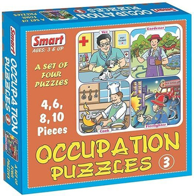 Creatives Smart Occupation Puzzles 3 | Educational Puzzles | Fun Learning Toys Ages 3 & Up(10 Pieces)