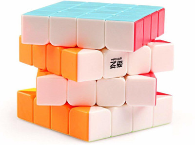 Authfort 4x4x4 Stickerless Magic Rubick Cube with Adjustable Tightness CB23(1 Pieces)