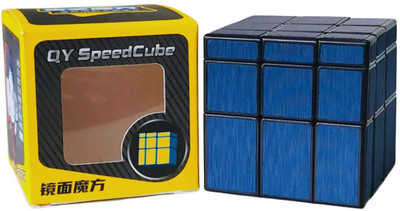 Cuberkart QiYi Mirror Cube 3x3x3 Speed Puzzle, Blue(1 Pieces)