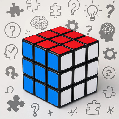 dniepar Puzzle Cube Multicolor | 3d puzzles game | rubick cube puzzle cubes (3x3x3)(1 Pieces)
