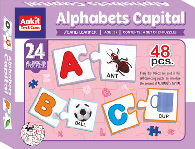 Ankit Toys & Games Alphabets Capital Early Learning & Educational 2-Piece Puzzle(48 Pieces)