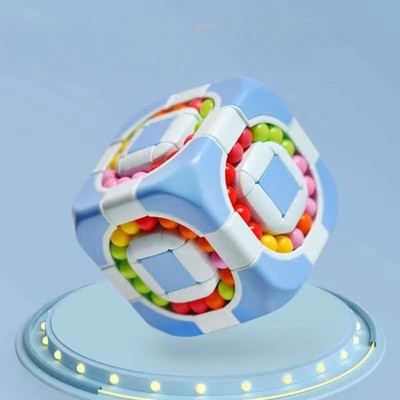 calyxia Finger Rotate Cube Puzzles for Mind Relax Toy (pack of 1) (Multicolor)(1 Pieces)