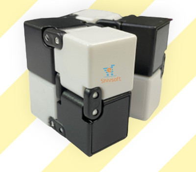 Shivsoft Fidget Cube for Stress Relief Black and White -8758762(1 Pieces)