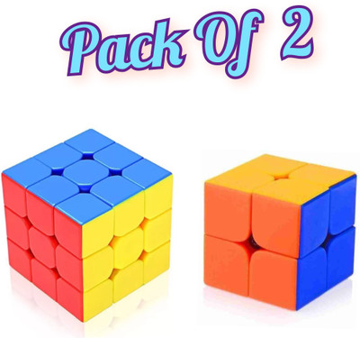 Naren (PACK OF 2) 2X2 & High Speed Cube For Kids & Adults.(Cube: 5.5 cm,2X2 Cube: 5 cm(2 Pieces)