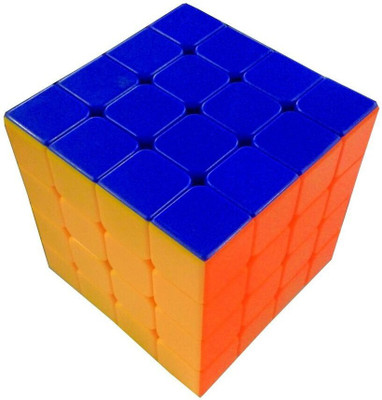 Authfort 4x4x4 Stickerless Magic Rubick Cube with Adjustable Tightness CB34(1 Pieces)