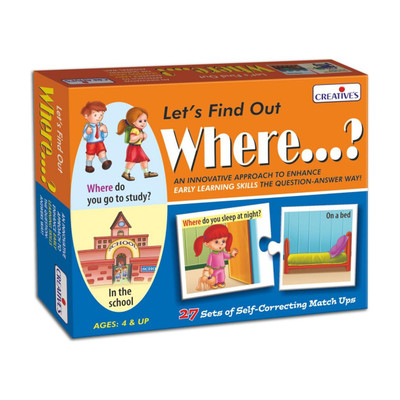 Creative Educational Aids Let's Find Out Where...?(54 Pieces)