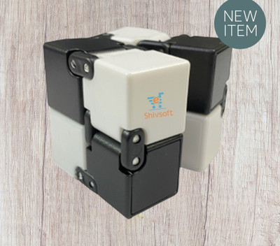 Shivsoft Fidget Cube for Stress Relief Black and White -8758779(1 Pieces)