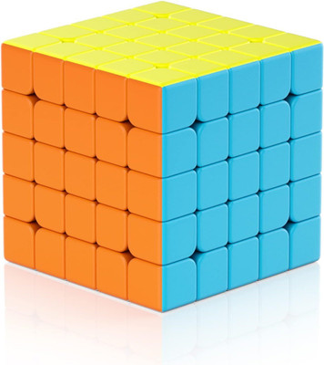 Kiditos MoYu 5x5 Meilong Cubing Classroom 5x5x5 Stickerless Speed Cube Magic Puzzle(1 Pieces)