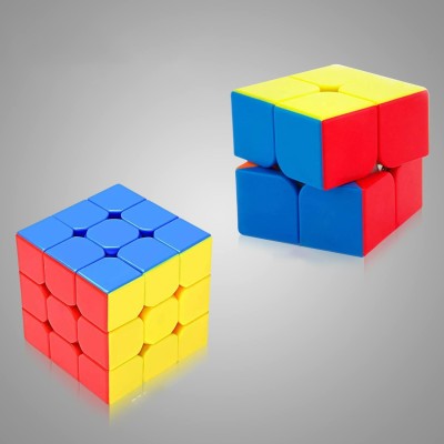 hda group Cube Combo Set of 2x2 3x3 High Speed Magic Cube(1 Pieces)