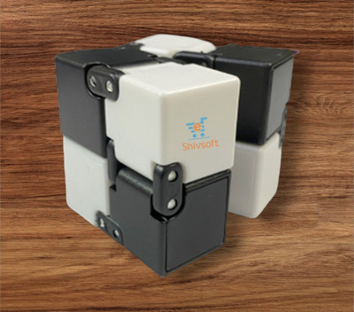 Shivsoft Fidget Cube for Stress Relief Black and White -8758795(1 Pieces)