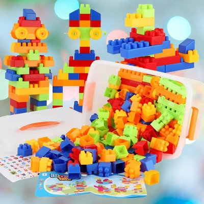 ARIZON 100+Pcs Building Blocks Puzzle Educational Learning Brain Game Gift Toy(100 Pieces)