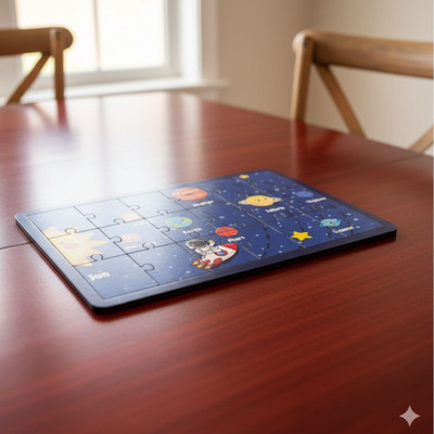 Esptronics 1 Wooden Solar System Jigsaw Puzzle Toy Kids Educational Game Learning(1 Pieces)