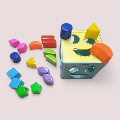 Dorytoys New_Sky Color Baby Shape Learning Cube(1 Pieces)