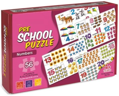 zokato Pre School Puzzle Box Enhance Their Knowledge About Different(Numbers)(56 Pieces)