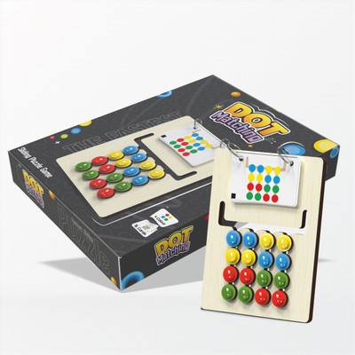 Luxen Colour Coder Wooden Slide and Match Puzzle Game, Educational Toy(1 Pieces)