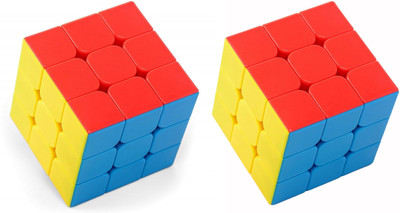 YUIOP - Speed Up Cube - 3x3x3 Cube - Quick and Smooth Rotation Cube (Pack Of 2)(2 Pieces)