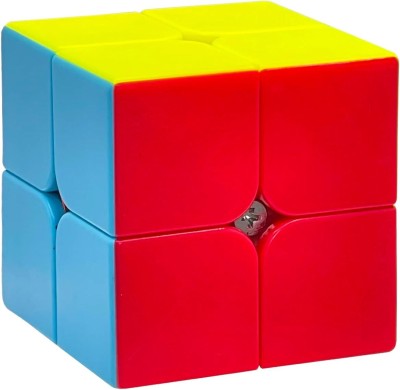 D ETERNAL Speed cube 2x2 high speed stickerless magic cube 2x2x2 brainstorming puzzle game toy (1 Pieces)(1 Pieces)