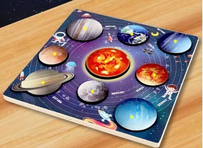 BUY SURETY Universe Science Learning Toy Wooden Space Planet Puzzles Solar System Planets(1 Pieces)