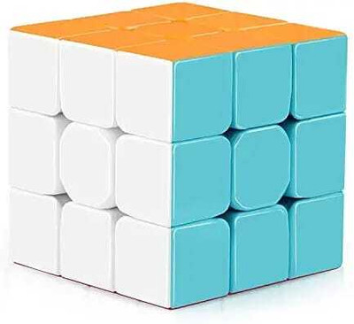 Buyer Choice 3x3 Stickerless Cube Beginner Speedcube for Kids & Adults for Fun and Learning(1 Pieces)