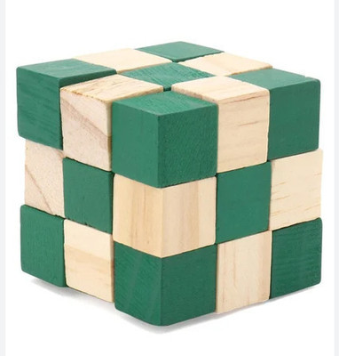 CUBESKOOL Snake Wooden Puzzle Cube(1 Pieces)