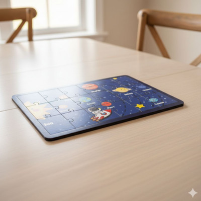 Esptronics Montessori Wooden 1 Solar System Puzzle Toy Educational Game Kids Learning(1 Pieces)