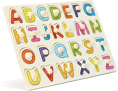 Alafi Wooden Puzzle Alphabets Learning Block Puzzle for preschool kids, abcd letter-1(1 Pieces)