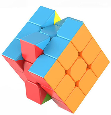 jmv Rubix Speed Cube 3x3 Fidget Cube Toy Stickerless Smooth Turning 3x3x3 Magic Cube(1 Pieces)