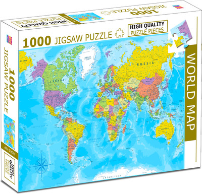 HELLO FRIEND 1000 Pcs Jigsaw Puzzle World Map(1 Pieces)