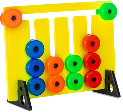 Sotnof Montessori Sliding Puzzle Fun Logic Game for Kids(Multicolor)