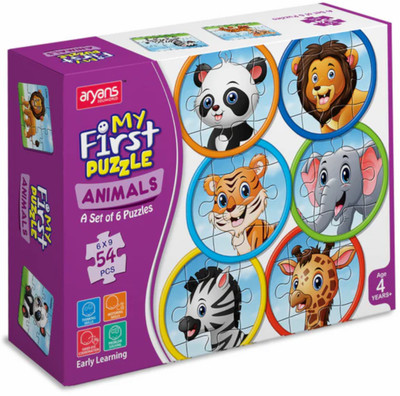 YUIOP − My First Puzzle - Jigsaw Puzzles for Kids - Explore Animals - Fun & Learn(54 Pieces)
