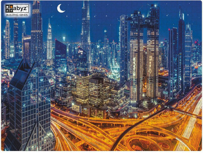 ABYZ Dubai sky line with traffic junction Puzzle Play and Learn(1000 Pieces)